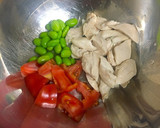 糖質制限！ささみと枝豆のぶっかけ蕎麦作り方2写真