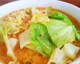 キャベチーたま辛ラーメン♪作り方5写真