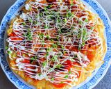 もやしだけのお好み焼き作り方10写真