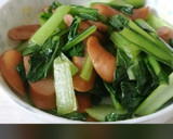 材料３つ♪簡単♪小松菜とウインナー炒め作り方5写真