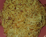 牛肉と玉ねぎとじゃがいもの焼きそば作り方4写真