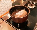 簡単　サラダチキン(和風)〜白だし〜作り方3写真