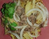 牛肉と玉ねぎとじゃがいもの焼きそば作り方9写真