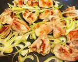 鳥ももとネギの梅バタぽん作り方3写真