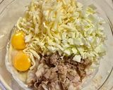 チキンラーメンでチーズ入りモダン焼作り方3写真