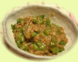 おくら納豆みょうが入り♪作り方4写真