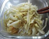 電子レンジで竹輪ともやしの卵とじ作り方8写真