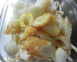 電子レンジで竹輪ともやしの卵とじ作り方6写真