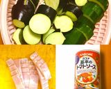 ★ナスとズッキーニのトマトソースかけ★作り方1写真