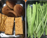 旬のなた豆と厚揚げの煮物に生椎茸を加えて作り方1写真
