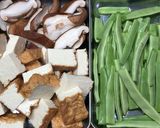 旬のなた豆と厚揚げの煮物に生椎茸を加えて作り方3写真