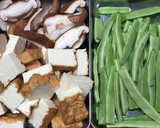 旬のなた豆と厚揚げの煮物に生椎茸を加えて作り方3写真