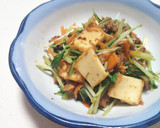 サバ缶で!厚揚げの炒め物作り方4写真