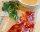 チーズでふわトロっ！「ピーマン卵炒め」作り方1写真