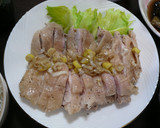 レンジで簡単☆蒸し鶏のネギソース作り方6写真