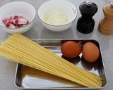 超簡単！生クリームを使わないカルボナーラ作り方1写真