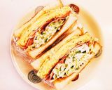 千切りキャベツと厚焼き玉子のサンドイッチ作り方12写真
