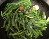 空芯菜の炒め物作り方3写真