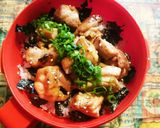 オイスターソースで焼き鳥丼♪作り方5写真