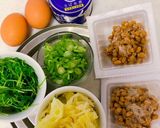 簡単！のせるだけサバ缶カラフル丼作り方2写真