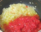 茄子とポーチドエッグのトマトソースパスタ作り方4写真