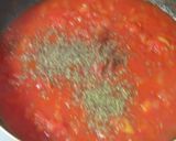 茄子とポーチドエッグのトマトソースパスタ作り方5写真