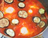 茄子とポーチドエッグのトマトソースパスタ作り方13写真