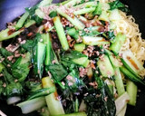 挽き肉と小松菜の簡単焼きそば作り方6写真