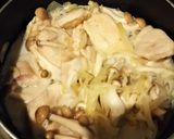 簡単ヘルシー♪胸肉ときのこのクリーム煮作り方6写真