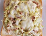 野菜もとれるツナキャベツ&チーズトースト作り方5写真