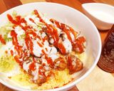 NYの屋台飯☆オーバーチキンライス作り方5写真
