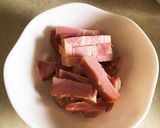 時短:きのことベーコンの彩りパスタ作り方1写真