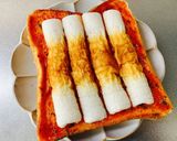 我が家の朝食♪ちくわピザトースト作り方1写真