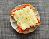 我が家の朝食♪ちくわピザトースト作り方4写真