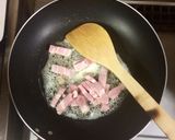 超簡単☆舞茸ベーコンきのこクリーム丼♫作り方2写真
