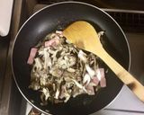 超簡単☆舞茸ベーコンきのこクリーム丼♫作り方3写真