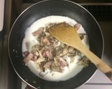 超簡単☆舞茸ベーコンきのこクリーム丼♫作り方6写真