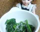 リカちゃん♡甘塩っぱい？ほうれん草和え作り方4写真