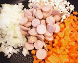 炊飯器で☆たらこソースのオムライス作り方3写真