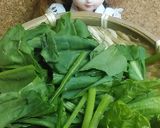 リカちゃん♡あさりほうれん草スパイス炒め作り方1写真