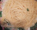 美味しい✨青菜とベーコンのクリームパスタ作り方3写真