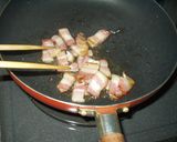 ねぎとベーコンの和風ペペロンチーノ作り方1写真