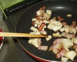 ねぎとベーコンの和風ペペロンチーノ作り方2写真