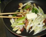 ねぎとベーコンの和風ペペロンチーノ作り方3写真