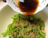 京風簡単あっさり苦くないゴーヤのゴマ和え作り方8写真