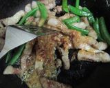 豚肉とスナップエンドウの梅味噌炒め作り方10写真
