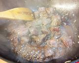 バリ辛カレーに牛サガリ。作り方3写真
