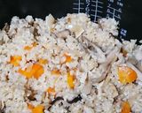 椎茸と舞茸の五目炊き込みご飯作り方4写真