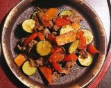 夏野菜と牛肉の炒め物定食作り方3写真