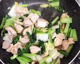 小松菜と鳥もも肉のとろとろ炒め作り方4写真